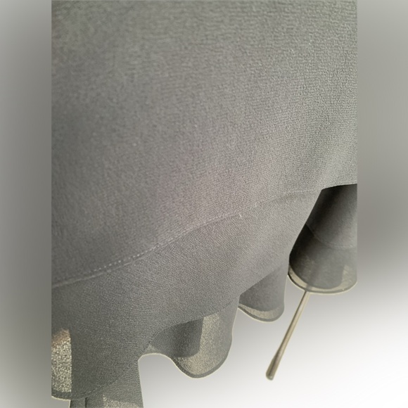 Jones Wear | Dress womens black long sheer sleeve, sheer overlay sz 12 - Picture 8 of 9